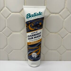 Batiste Overnight Hair Mask Unisex 4.3oz Blue White Leave-In Treatment New